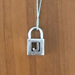 Tiffany  & Co Lock Initial Necklace